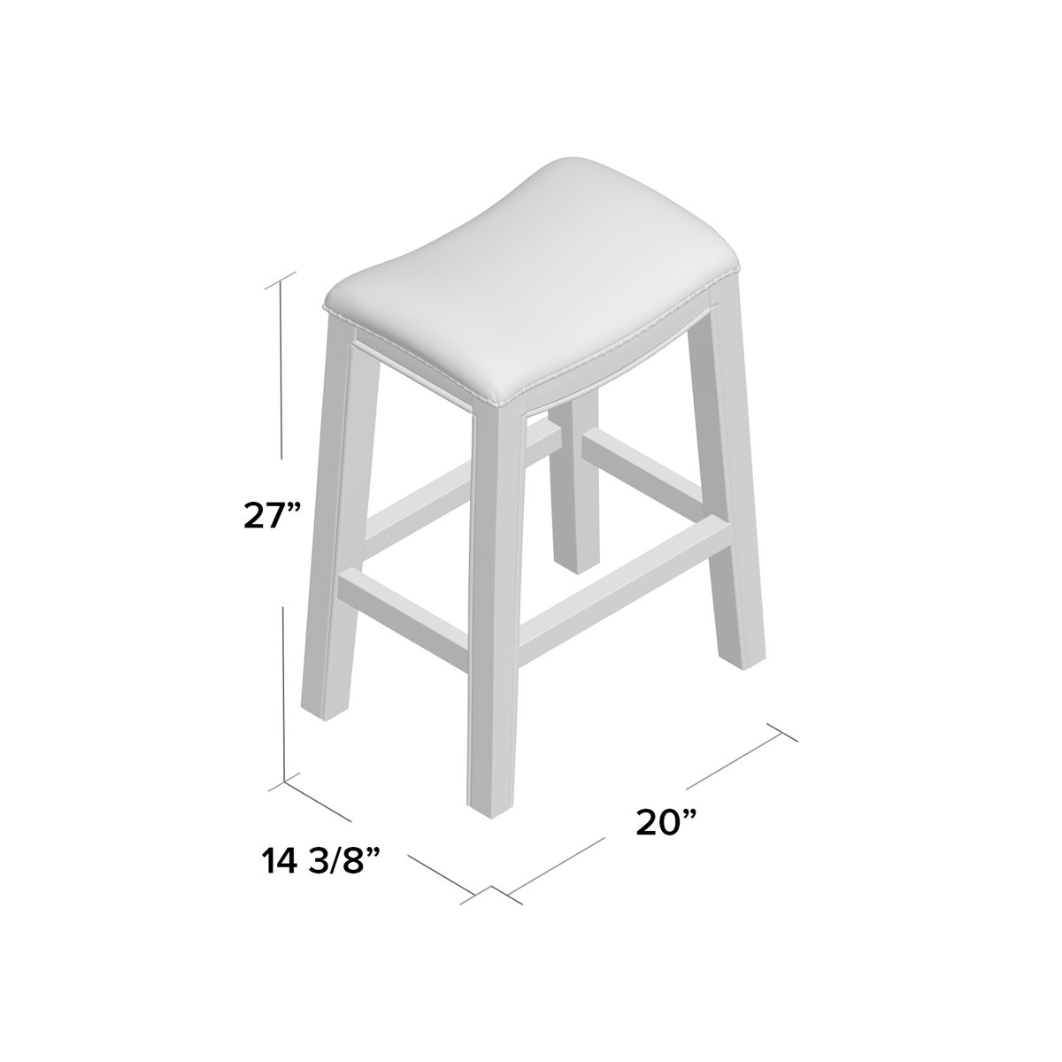 Lark Manor Nailhead Saddle Counter Stool & Reviews Wayfair